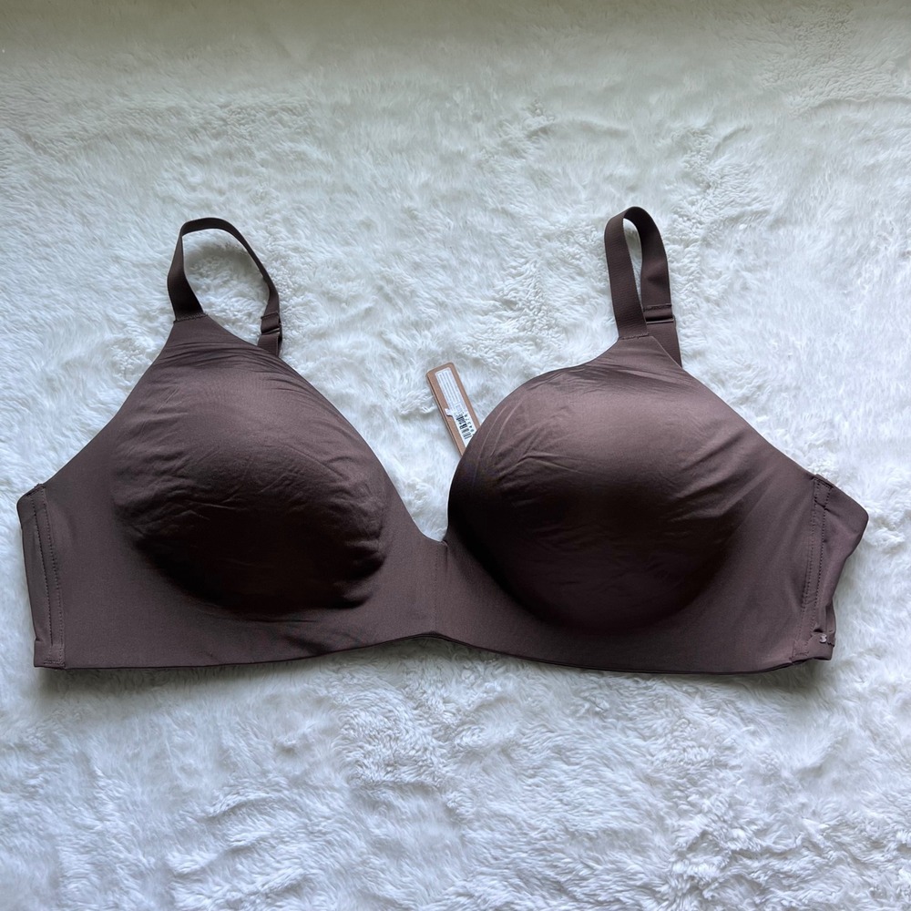 Skims Fits Everybody Wireless Form Bra Oxide Brown Size 42DD BR-WRL-1889 NEW
